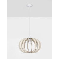 Nova Luce 9620123 Ottoline E27 Pendelleuchte Naturholz 4