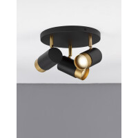 Nova Luce 9111438 Pogno GU10 Deckenleuchte Schwarz, Gold 4