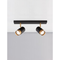 Nova Luce 9111434 Pogno GU10 Deckenleuchte Schwarz, Gold 4