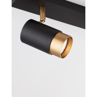 Nova Luce 9111434 Pogno GU10 Deckenleuchte Schwarz, Gold 5