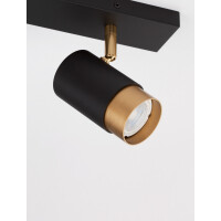 Nova Luce 9111434 Pogno GU10 Deckenleuchte Schwarz, Gold 7
