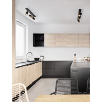 Nova Luce 9111435 Pogno GU10 Deckenleuchte Schwarz, Gold 2