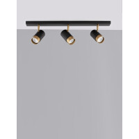 Nova Luce 9111435 Pogno GU10 Deckenleuchte Schwarz, Gold 3