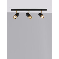 Nova Luce 9111435 Pogno GU10 Deckenleuchte Schwarz, Gold 4