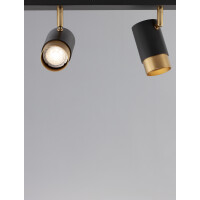 Nova Luce 9111435 Pogno GU10 Deckenleuchte Schwarz, Gold 6