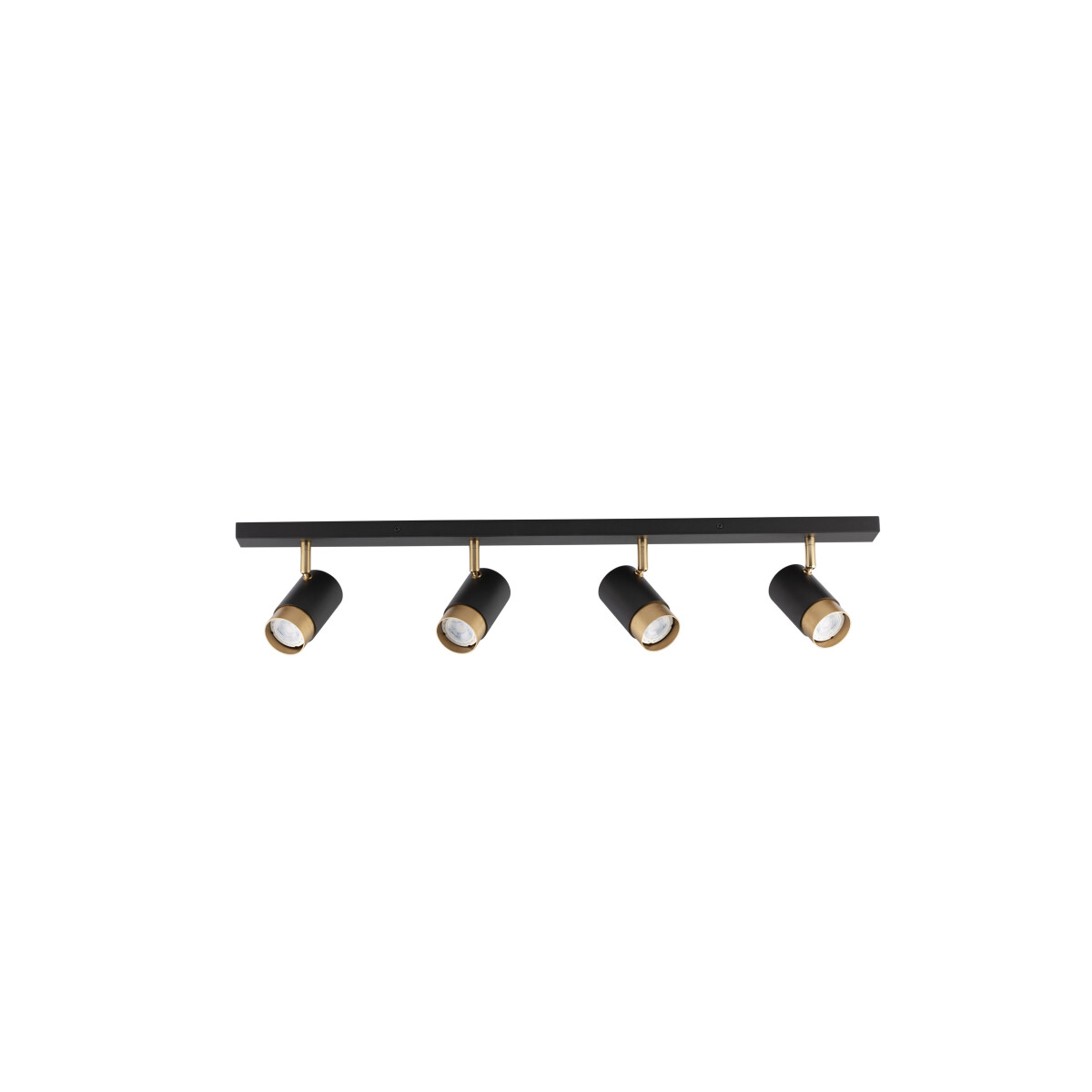 Nova Luce 9111436 Pogno GU10 Deckenleuchte Schwarz, Gold