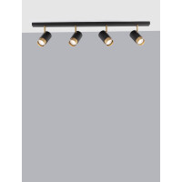 Nova Luce 9111436 Pogno GU10 Deckenleuchte Schwarz, Gold 2