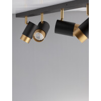 Nova Luce 9111436 Pogno GU10 Deckenleuchte Schwarz, Gold 4