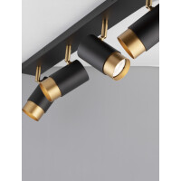 Nova Luce 9111436 Pogno GU10 Deckenleuchte Schwarz, Gold 5