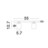 Nova Luce 9012302 Tod GU10 Deckenleuchte  Schwarz 7