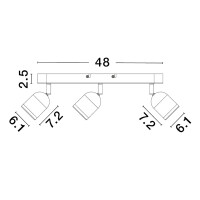 Nova Luce 9555818 Orson GU10 Deckenleuchte  Weiß 7