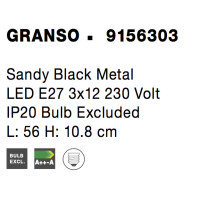 Nova Luce 9156303 Granso E27 Deckenleuchte  Schwarz 6