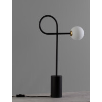 Nova Luce 9010223 Dedalo G9 Tischleuchte Schwarz, Weiß