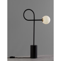 Nova Luce 9010223 Dedalo G9 Tischleuchte Schwarz, Weiß
