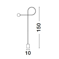 Nova Luce 9010224 Dedalo G9 Stehlampe Schwarz, Weiß 8