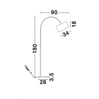 Nova Luce 9401653 Sama E27 Stehlampe Weiß 7