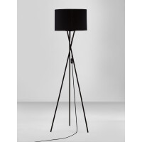Nova Luce 9050160 Retro E27 Stehlampe Schwarz 3