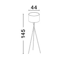 Nova Luce 9050160 Retro E27 Stehlampe Schwarz 7