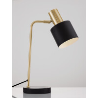 Nova Luce 9050161 Paz E14 Tischleuchte Gold, Schwarz 4