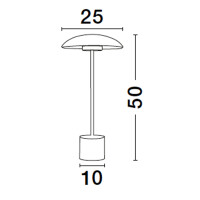 Nova Luce 9501227 Lash LED Tischleuchte Gold 6