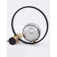 Nova Luce 9624095 Neso E14 Tischleuchte Gold, Schwarz, Rauch