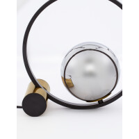 Nova Luce 9624095 Neso E14 Tischleuchte Gold, Schwarz, Rauch