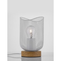 Nova Luce 9555800 Lyron E27 Tischleuchte Naturholz, Wei&szli