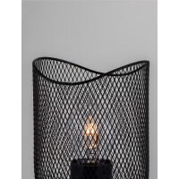 Nova Luce 9555801 Lyron E27 Tischleuchte Naturholz, Schwarz 
