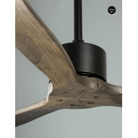 Nova Luce 5231301 Vento LED Ventilator Schwarz, Braun 2