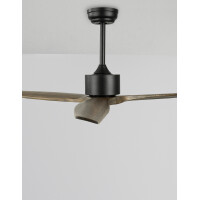 Nova Luce 5231301 Vento LED Ventilator Schwarz, Braun 5