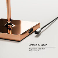 Akku-Tischleuchte Nuindie 380mm kupferfarben rund 3