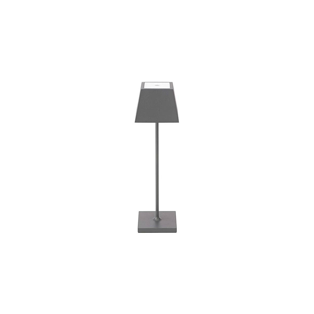 Akku-Tischleuchte Nuindie USB-C 370mm graphitgrau eckig