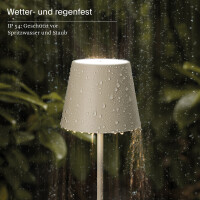 Akku-Stehleuchte Nuindie 1200mm dünenbeige rund 3