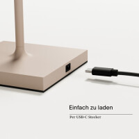 Akku-Stehleuchte Nuindie 1200mm dünenbeige rund 4
