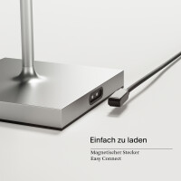Akku-Stehleuchte Nuindie 1200mm silber rund 6