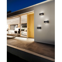Nova Luce Twin 713122 Wandleuchte IP54 Dunkel Grau 2