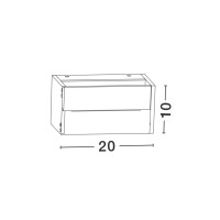 Nova Luce Twin 713122 Wandleuchte IP54 Dunkel Grau 3