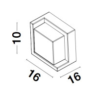 Nova Luce Max 9026001 Wandleuchte IP65 Dunkel Grau 5