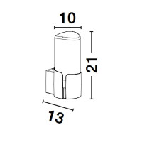 Nova Luce Pyro 9209211 Wandleuchte IP54 Dunkel Grau 5