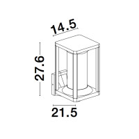 Nova Luce Loeve 9193101 Wandleuchte IP65 Anthrazit 7