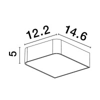Nova Luce Loveto 9120621 Wandleuchte IP65 Anthrazit 7