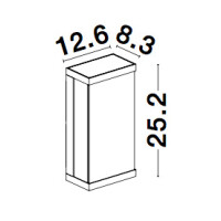 Nova Luce Bay 9120711 Wandleuchte IP65 Anthrazit 6