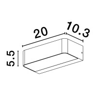 Nova Luce Videno 9492590 Wandleuchte IP65 Anthrazit 5