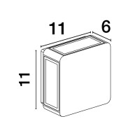Nova Luce Serika 9492580 Wandleuchte IP65 Anthrazit 4