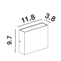 Nova Luce Dewi 9492640 Wandleuchte IP65 Anthrazit 3