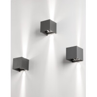 Nova Luce Como 847407 Wandleuchte IP54 Dunkel Grau 3