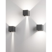 Nova Luce Como 847407 Wandleuchte IP54 Dunkel Grau 5
