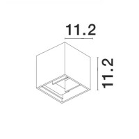Nova Luce Como 847407 Wandleuchte IP54 Dunkel Grau 6
