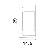 Nova Luce Leto 9060203 Wandleuchte IP65 Schwarz 5