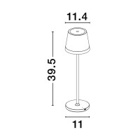 Nova Luce Seina 9223403 Tischleuchte IP54 Braun 6